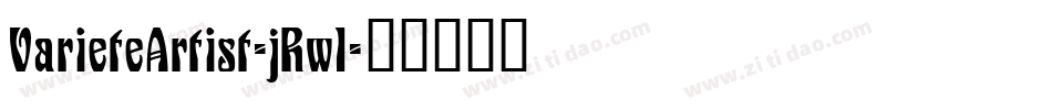 VarieteArtist-jRwl字体转换
