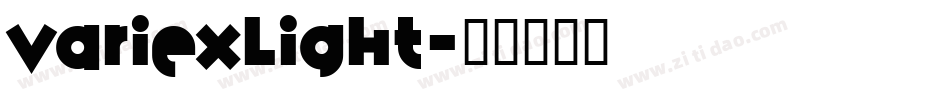 VariexLight字体转换