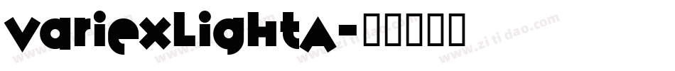 VariexLightA字体转换