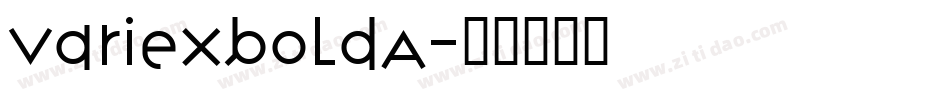 VariexBoldA字体转换