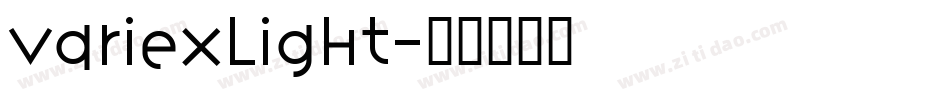 VariexLight字体转换