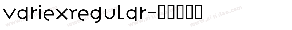 VariexRegular字体转换