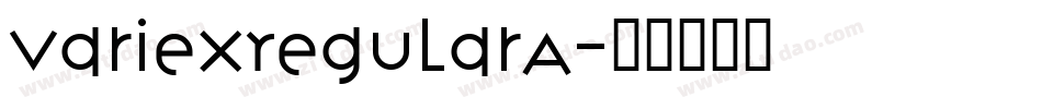 VariexRegularA字体转换