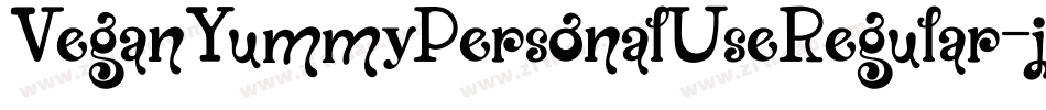 VeganYummyPersonalUseRegular-jEVB7字体转换