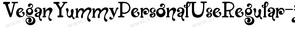 VeganYummyPersonalUseRegular-jEVB7字体转换