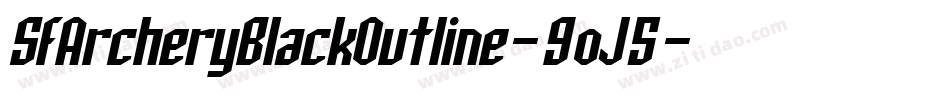 SfArcheryBlackOutline-9oJ5字体转换