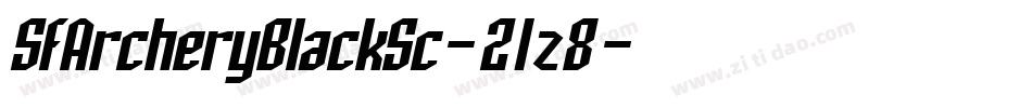 SfArcheryBlackSc-21z8字体转换 SfArcheryBlackSc-21z8字体转换