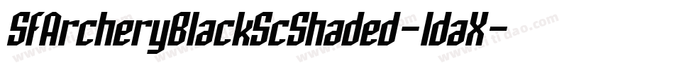 SfArcheryBlackScShaded-ldaX字体转换