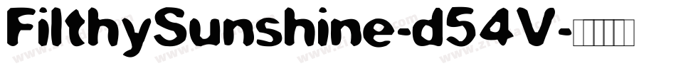 FilthySunshine-d54V字体转换