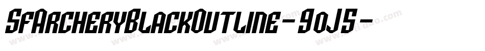 SfArcheryBlackOutline-9oJ5字体转换