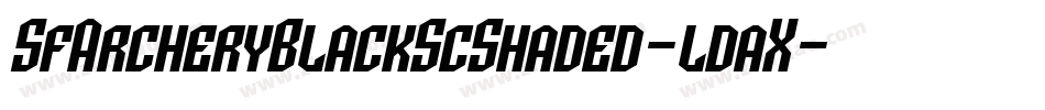 SfArcheryBlackScShaded-ldaX字体转换
