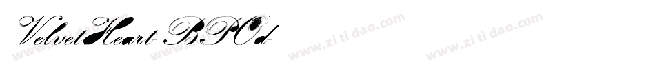 VelvetHeart-BPOd字体转换