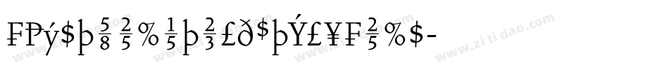 FaustLightOldStyleFigs字体转换