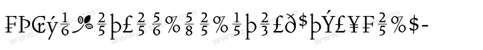 ForumTitlingLightOldStyleFigs字体转换