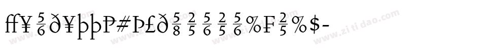 VendettaBoldLiningFigs字体转换