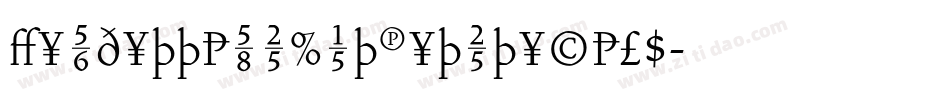 VendettaLightPetiteCaps字体转换