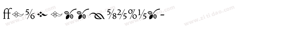 VendettaLight字体转换