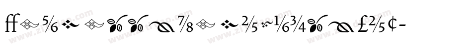 VendettaMediumItalic字体转换