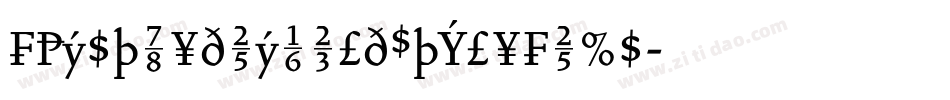 FaustMediumOldStyleFigs字体转换