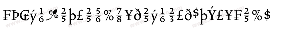 ForumTitlingMediumOldStyleFigs字体转换