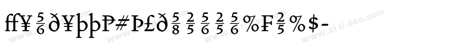VendettaBoldLiningFigs字体转换