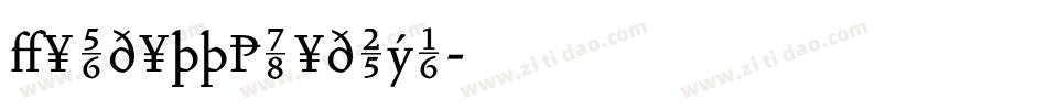 VendettaMedium字体转换