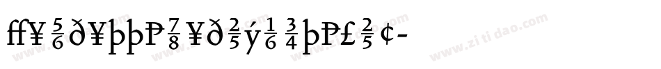 VendettaMediumItalic字体转换