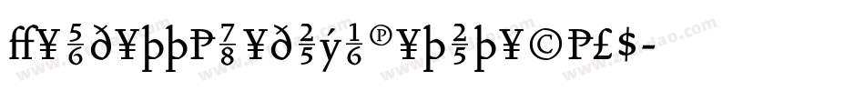 VendettaMediumPetiteCaps字体转换
