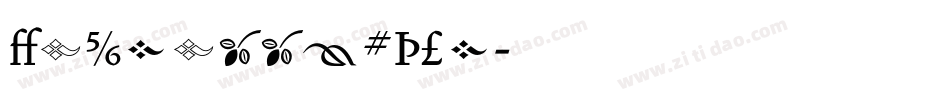 VendettaBold字体转换