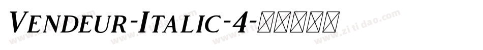 Vendeur-Italic-4字体转换