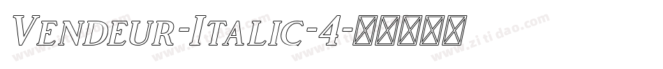 Vendeur-Italic-4字体转换