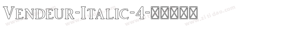 Vendeur-Italic-4字体转换