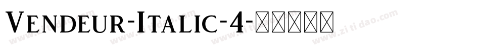 Vendeur-Italic-4字体转换