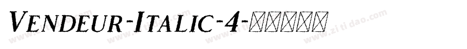 Vendeur-Italic-4字体转换