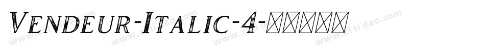 Vendeur-Italic-4字体转换