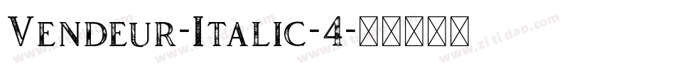 Vendeur-Italic-4字体转换
