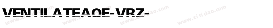 VentilateAoe-VRz字体转换