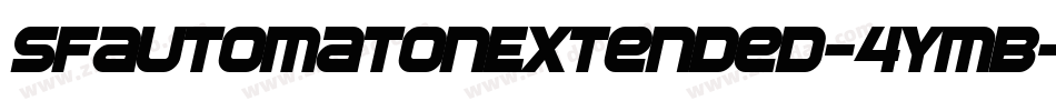 SfAutomatonExtended-4ymB字体转换 SfAutomatonExtended-4ymB字体转换