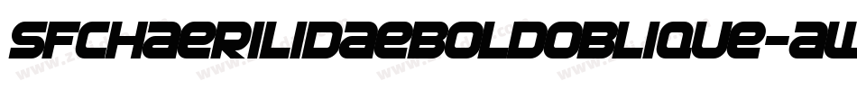 SfChaerilidaeBoldOblique-AwMm字体转换