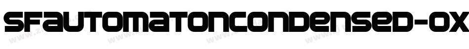 SfAutomatonCondensed-ox7B字体转换