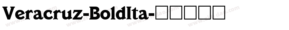 Veracruz-BoldIta字体转换