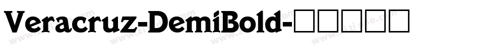 Veracruz-DemiBold字体转换