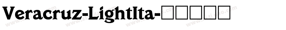 Veracruz-LightIta字体转换