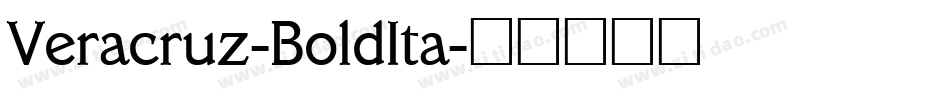Veracruz-BoldIta字体转换
