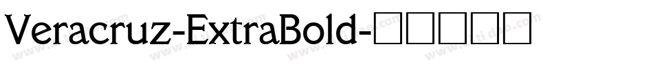 Veracruz-ExtraBold字体转换