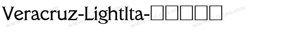 Veracruz-LightIta字体转换