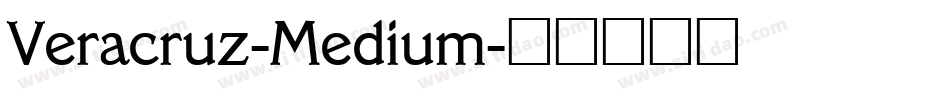 Veracruz-Medium字体转换