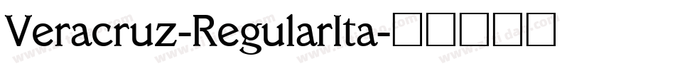 Veracruz-RegularIta字体转换