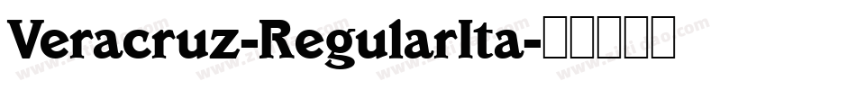 Veracruz-RegularIta字体转换