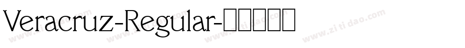Veracruz-Regular字体转换